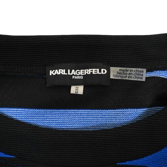 Karl Lagerfeld Paris Women's M Striped 3/4 Sleeve Sweater - Picture 8 of 10